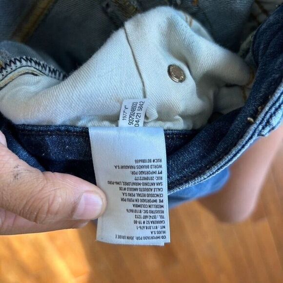 American Eagle Men's Size 26 x 28 Athletic Skinny Jeans Denim Dark Wash AirFlex+ - Picture 7 of 7